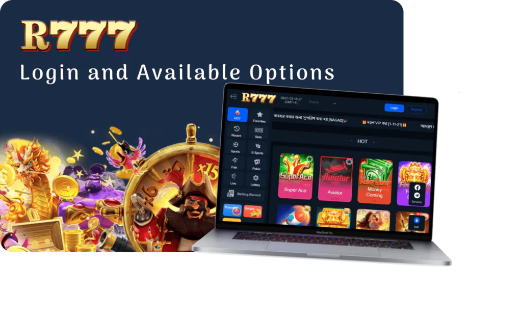 Login and Available Options